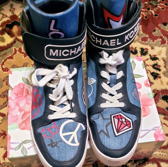 michael kors embroidered denim